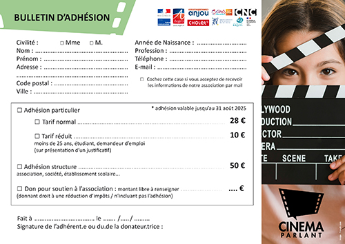 Bulletin d'adhésion-don